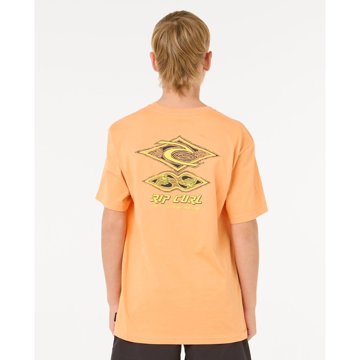 T-shirt RAW ENERGY DOLPHIN TEE - BOY zeste de mandarine, RIP CURL