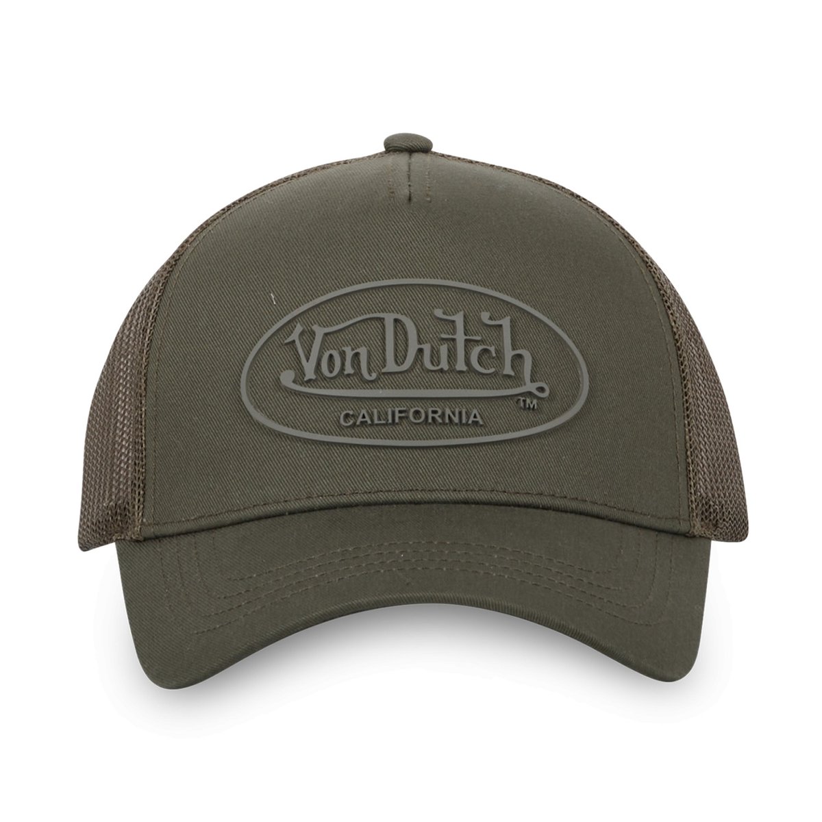 Casquette Trucker Log kaki, VON DUTCH