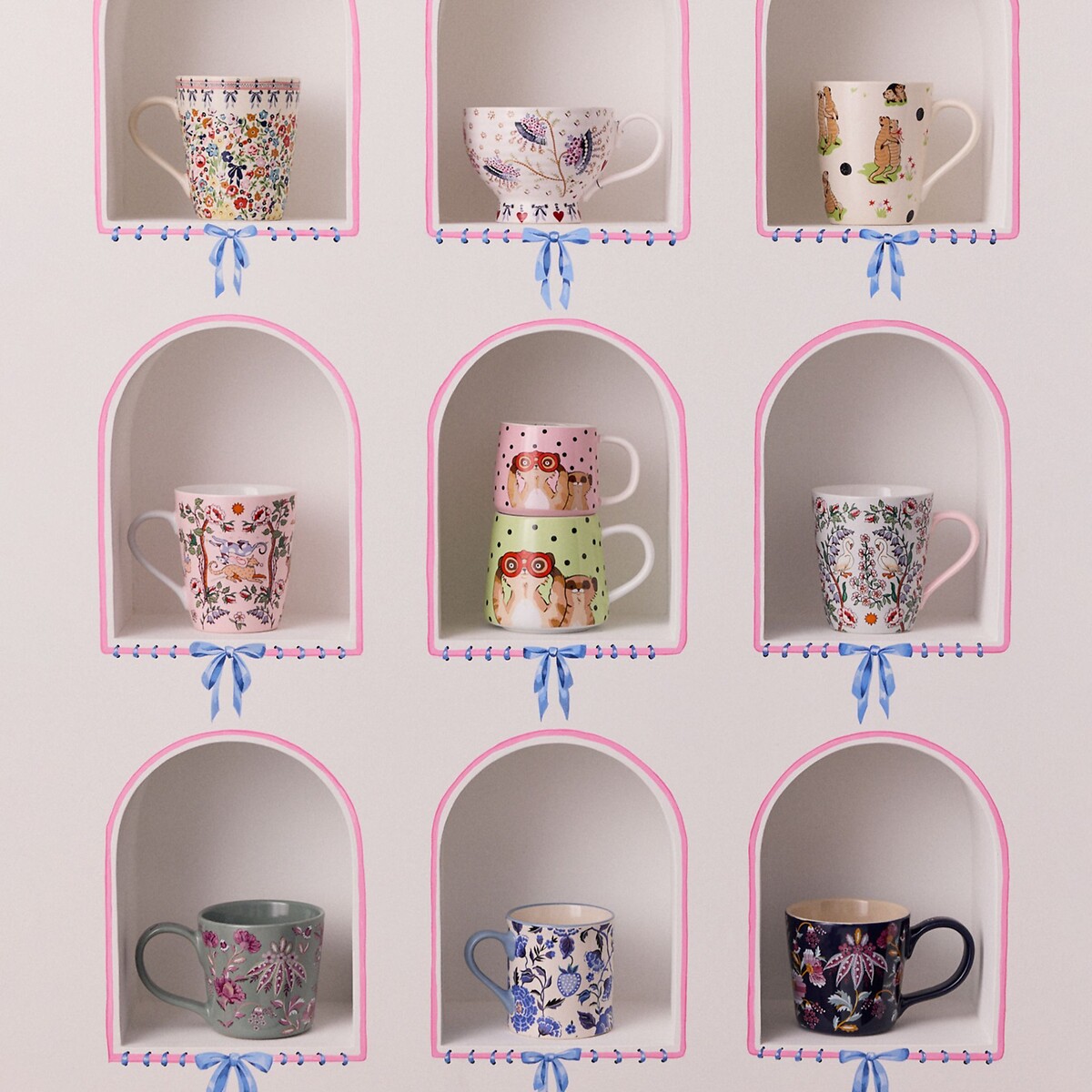 Friendship Gardens Dolly Mug blue, CATH KIDSTON