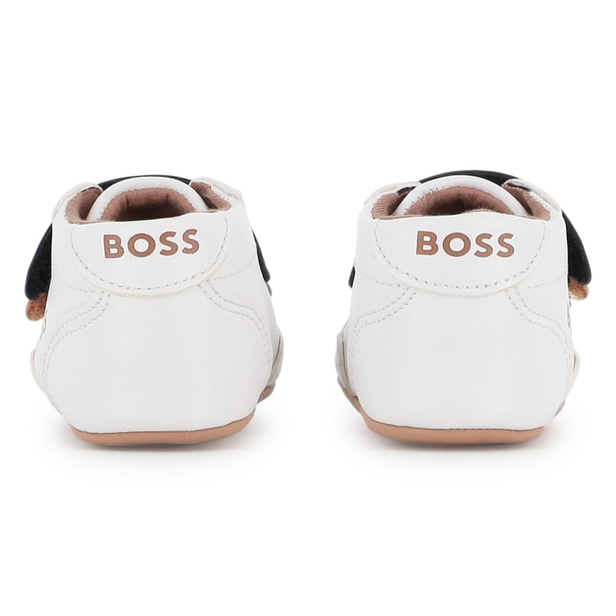 Chaussons à scratch blanc, BOSS KIDSWEAR