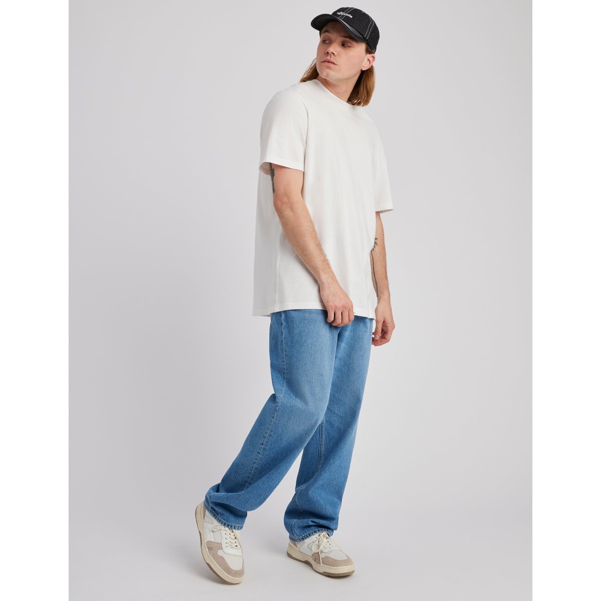 Jean loose double stone bleu moyen, BZB