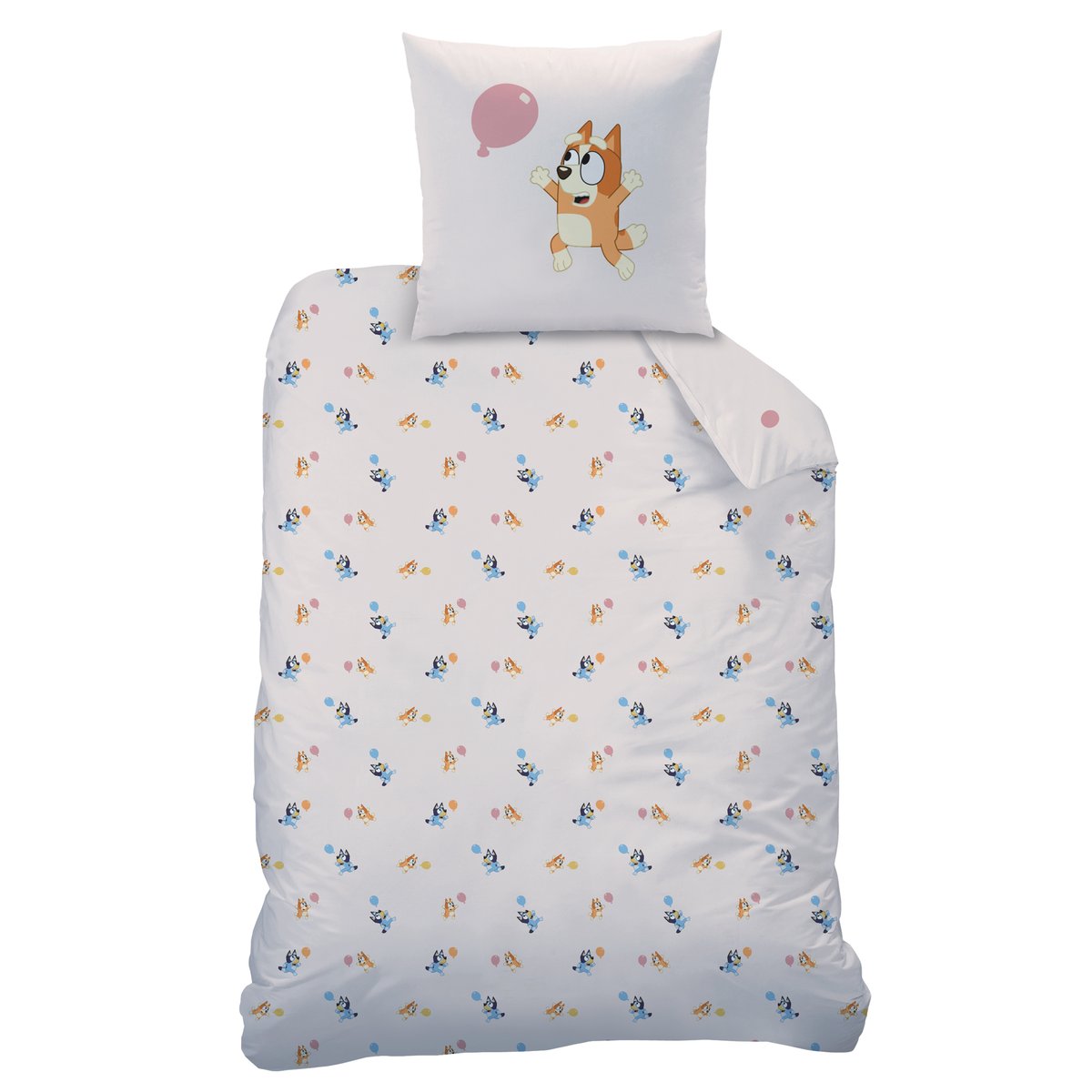 Parure de lit imprimée 100% coton, PARTY beige, BLUEY