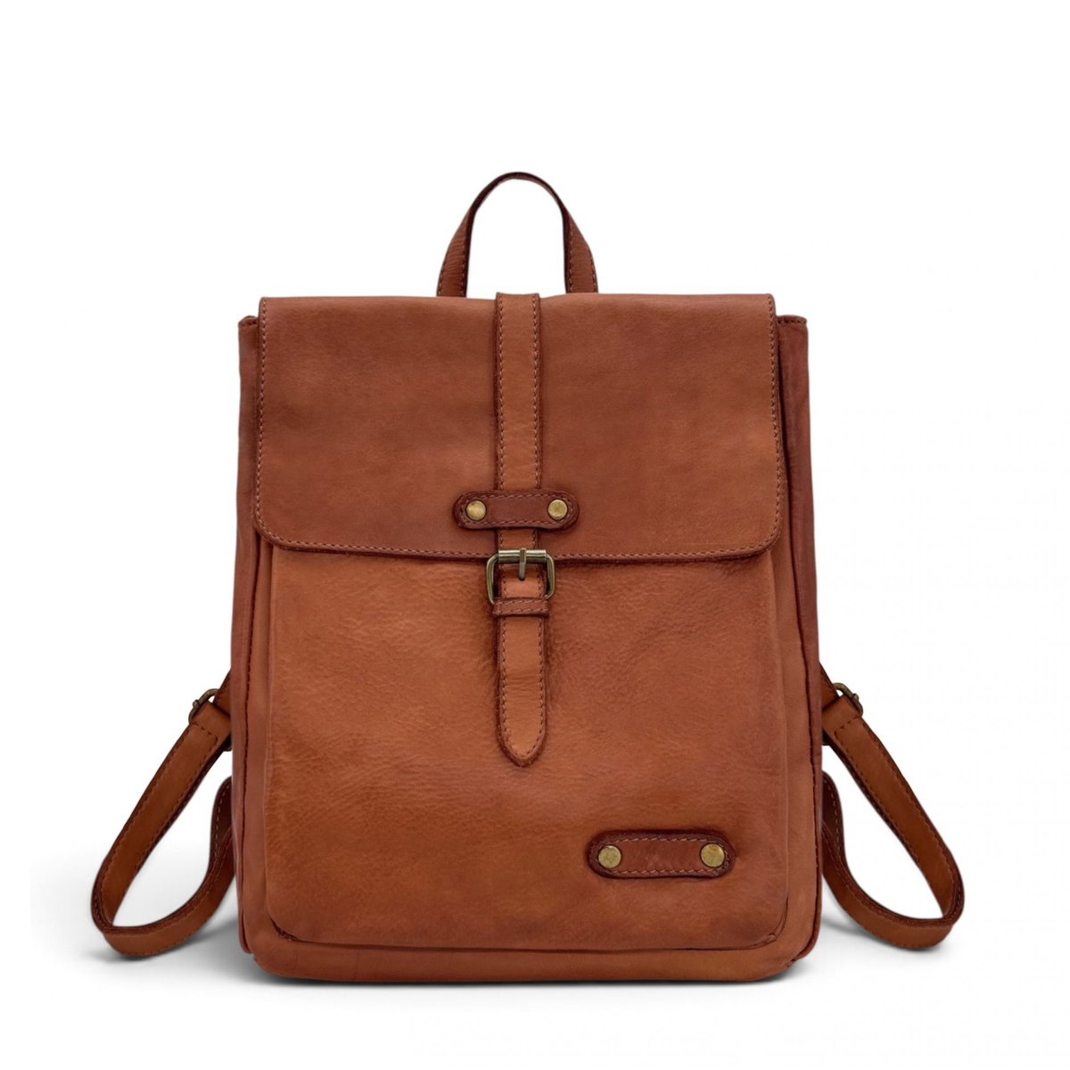 Grand sac à dos en cuir vintage italien SMITH (mr. & mrs.) camel, OH MY BAG