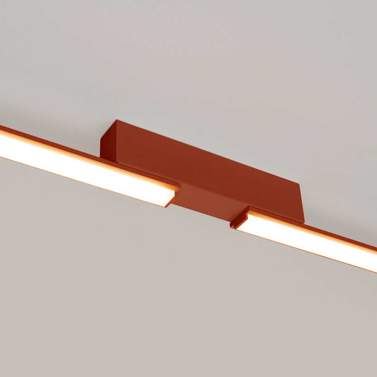 Plafonnier Aluminium Ocre Rouge LED 2 Lagom ocre rouge, EDEN