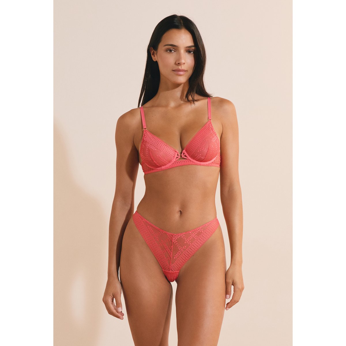 Tanga en dentelle OASIS grenadine, ETAM