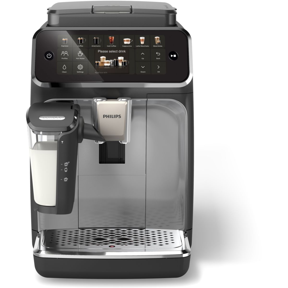 Expresso Broyeur LatteGo SilentBrew EP4446/70 couleur unique, PHILIPS