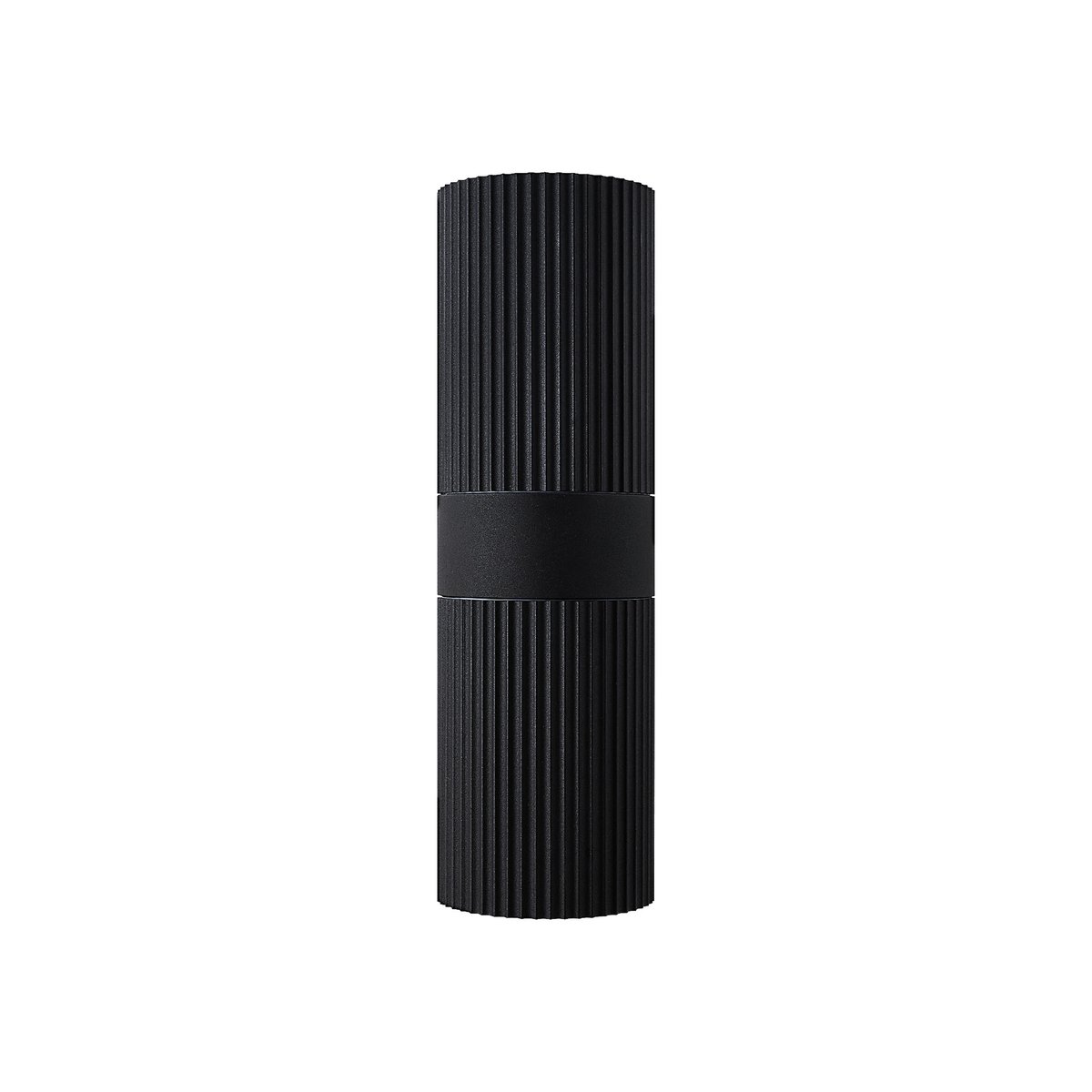 Applique murale extérieure surface cannelée en métal, KYKLOP Maxi noir, NORDLUX