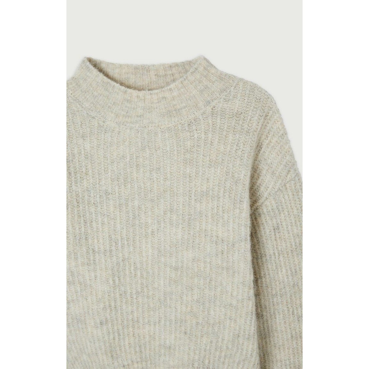 East Funnel Neck Jumper grey, AMERICAN VINTAGE