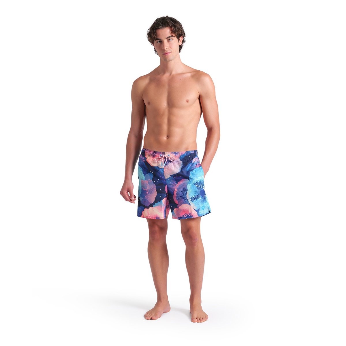 Short de plage boxer arena Water Prints Allover pour homme calypso coral multi, ARENA