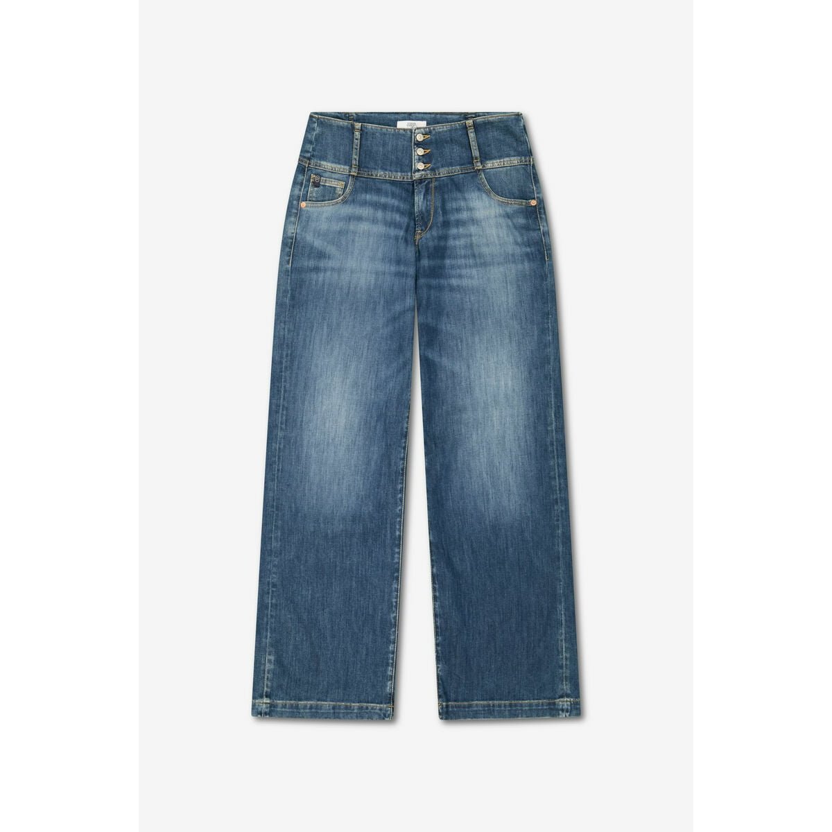 Jeans loose, large wide leg , longueur 34 blue, LE TEMPS DES CERISES