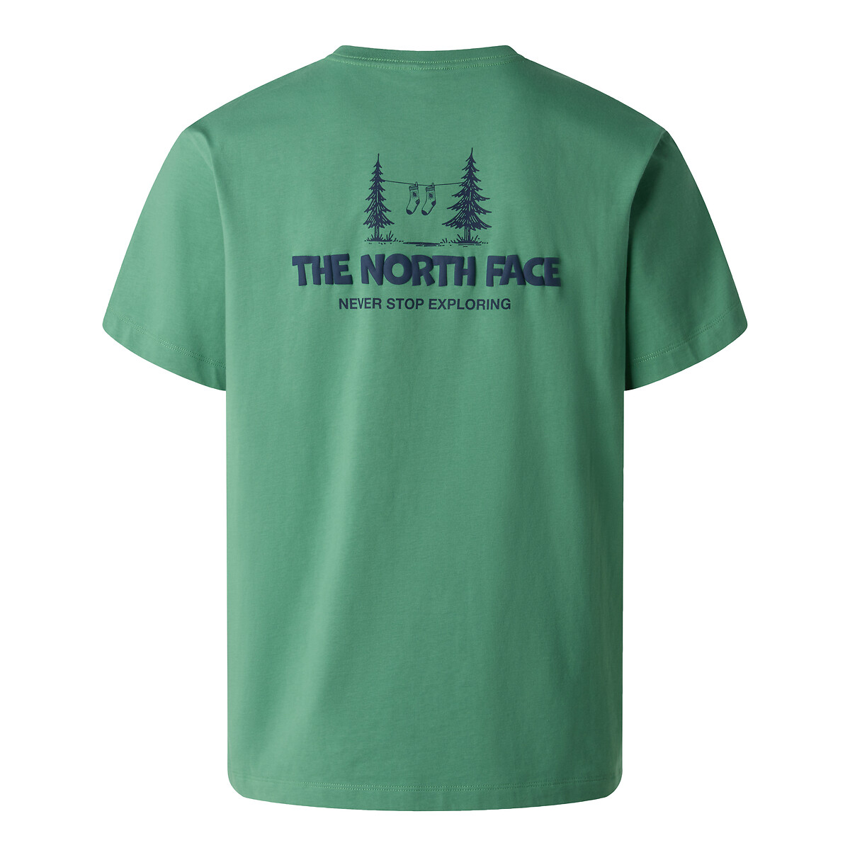 Kurzarm-T-Shirt mit Rückenprint, Camping dunkelgrün/hellgrün, THE NORTH FACE