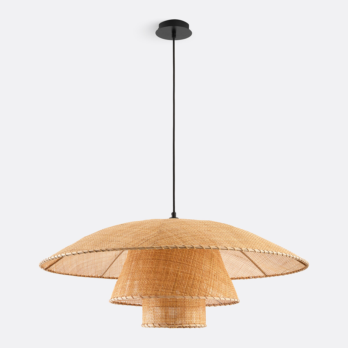 Lámpara de techo de ratán Ø80 cm, Lola natural, LA REDOUTE INTERIEURS
