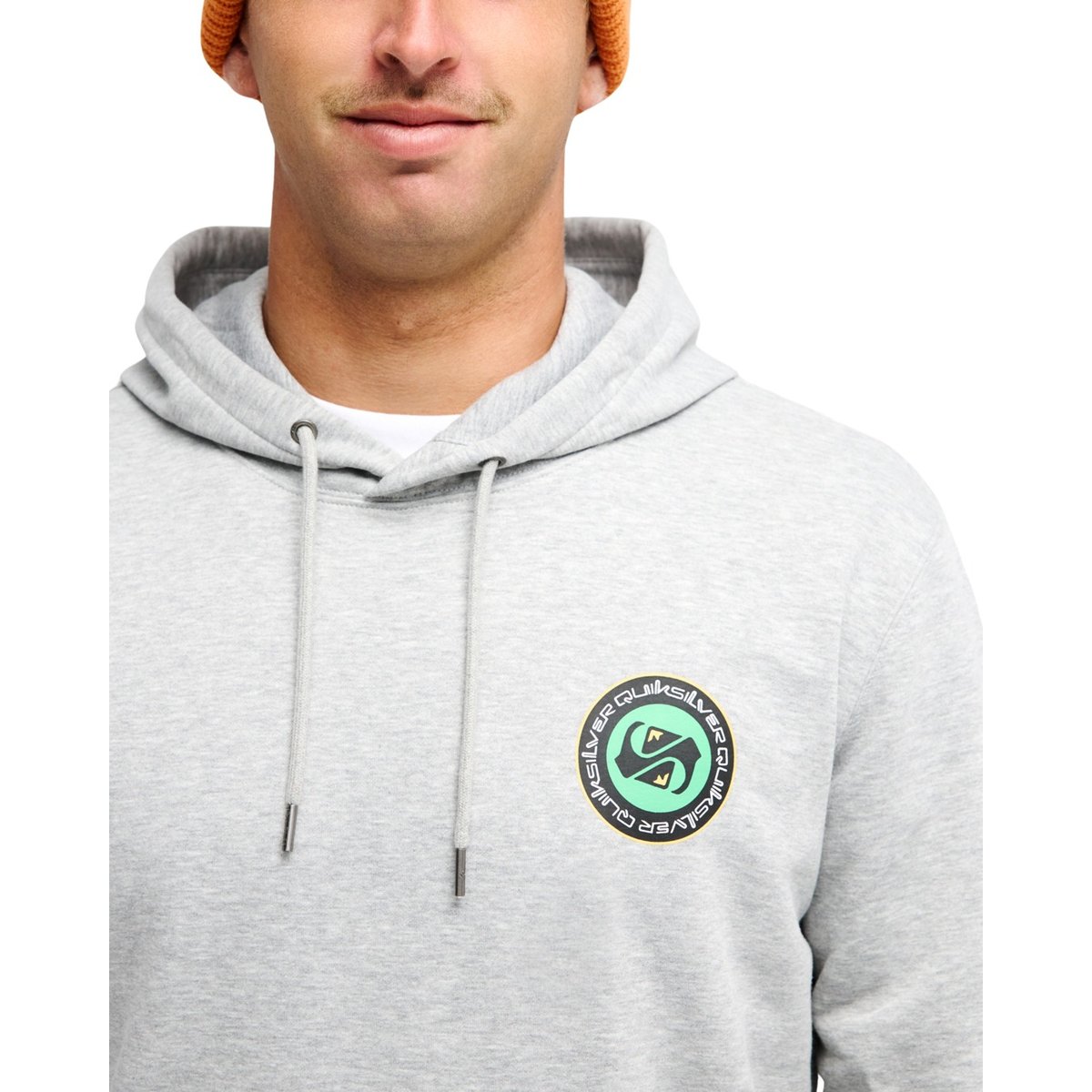 Sweat capuche DUALITY gris light grey heather, QUIKSILVER