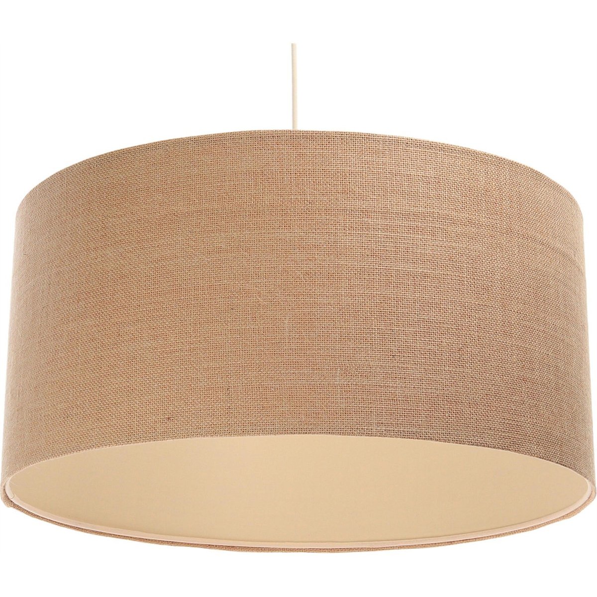 Suspension en jute Boho extérieur en jute beige foncé et intérieur beige crème, BPS KONCEPT