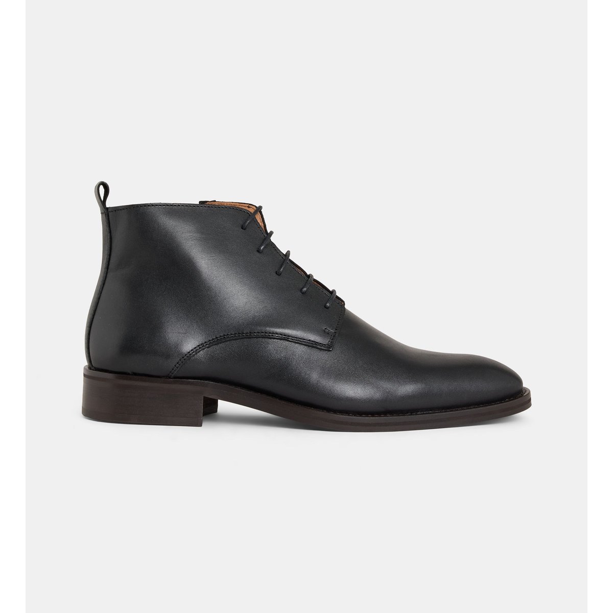 Bottines omer cuir ou suède noir, COMPTOIR GL