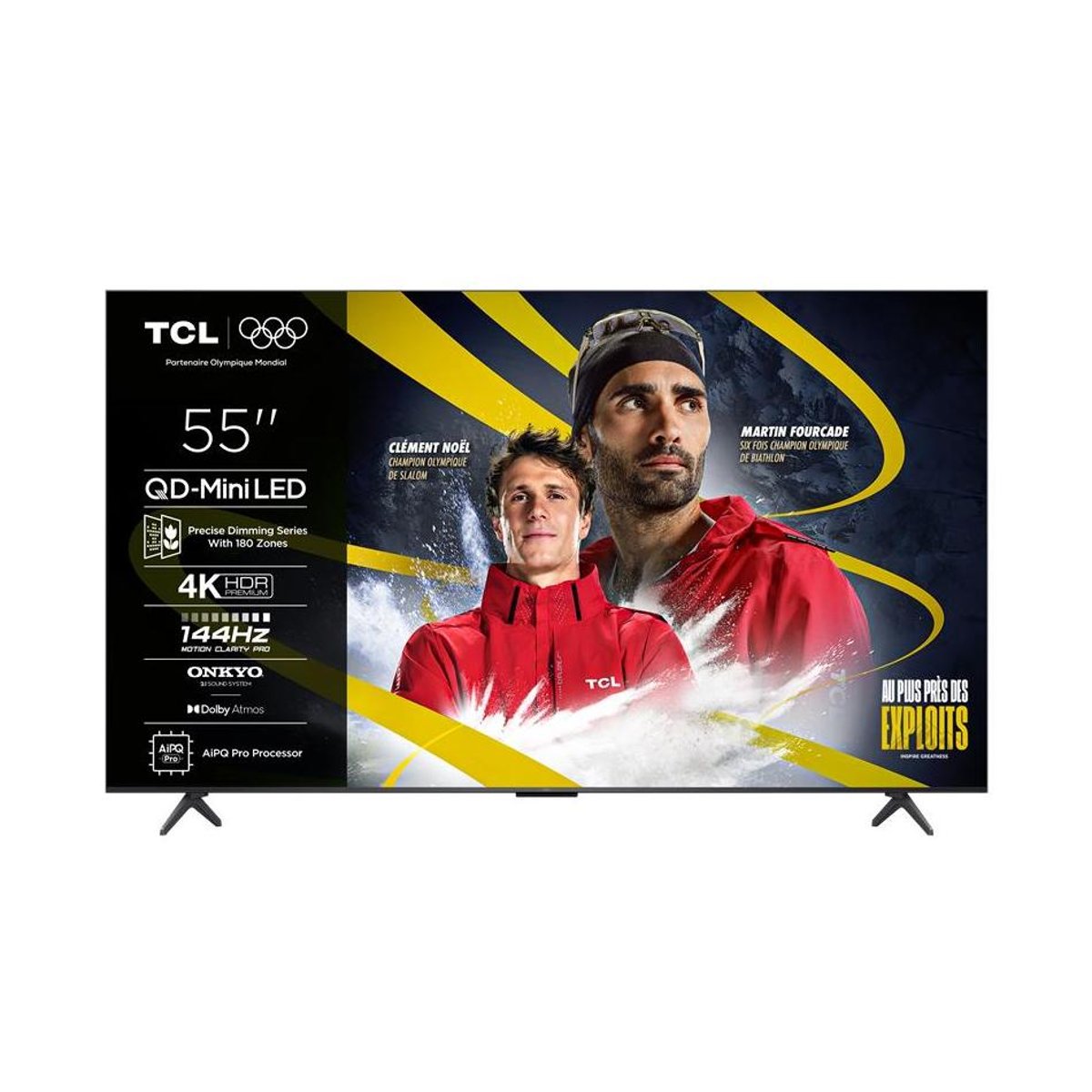 Televiseurs led 55 pouces 55C6K aluminium, TCL