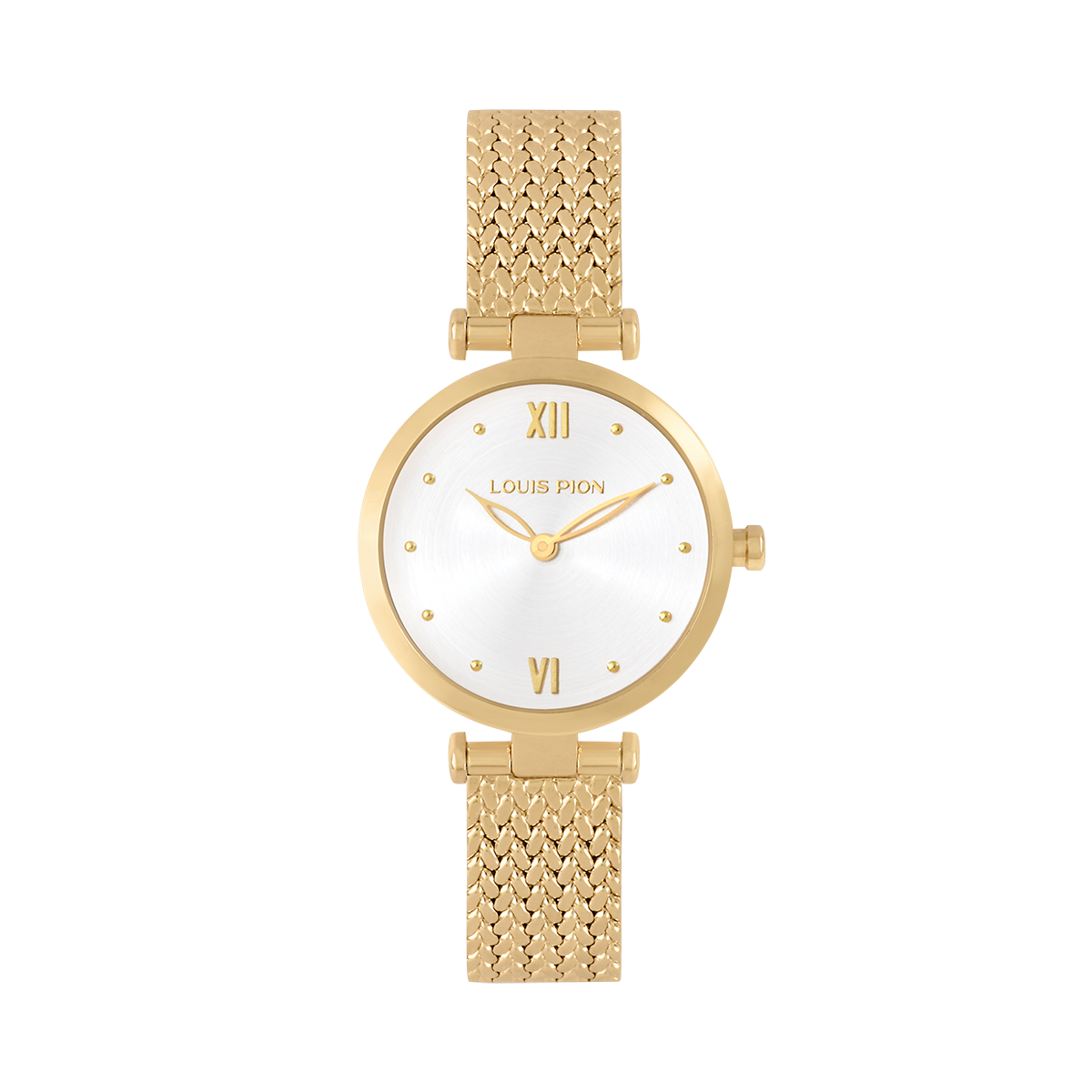 Montre Analogique FLORE doré blanc doré, LOUIS PION