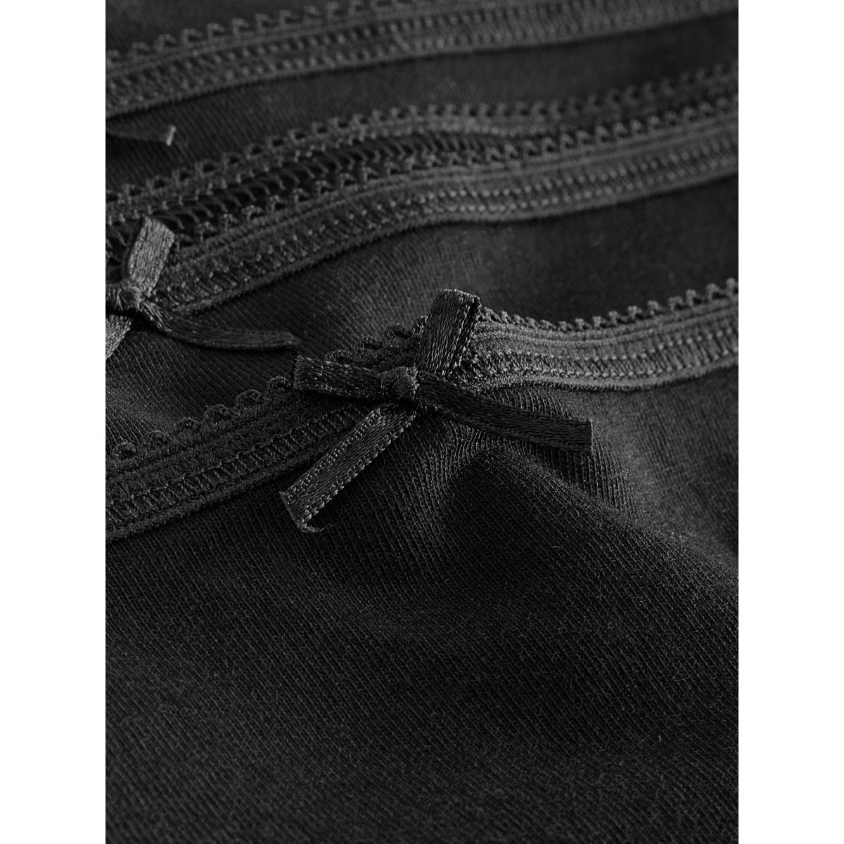 Culotte couvrante en coton, lot de 10 noir, NEXT