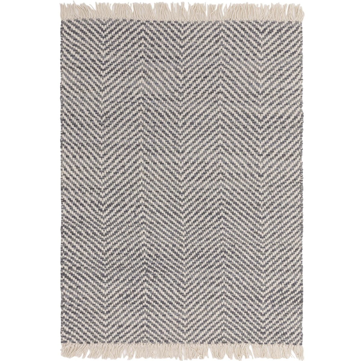 Tapis salon et chambre en jute et coton VIGA gris, NOVATREND