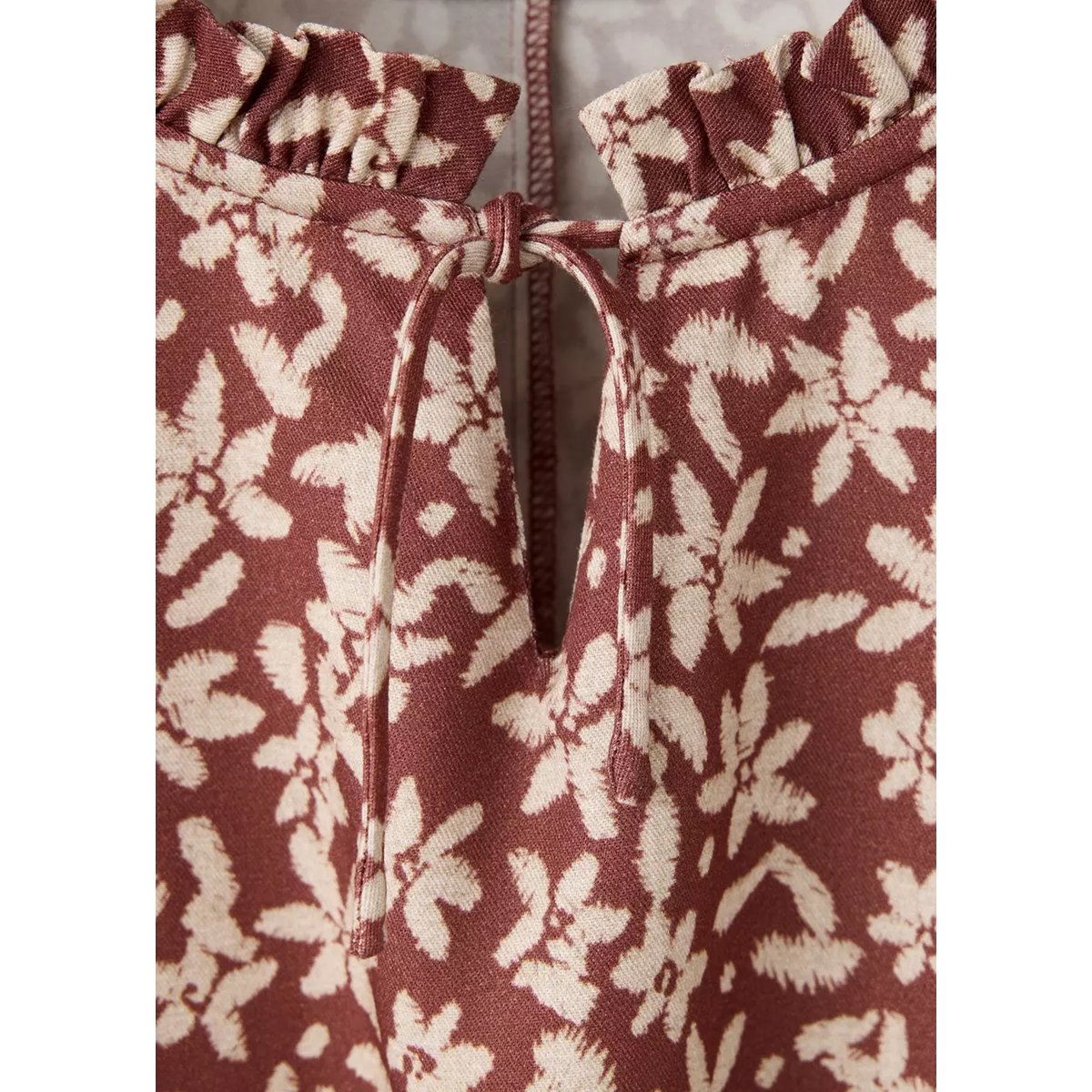 Robe à fleurs grenat, MANGO KIDS