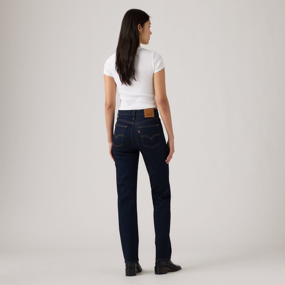 Jean 722 taille haute Slim bleu - true blue rinse, LEVI'S