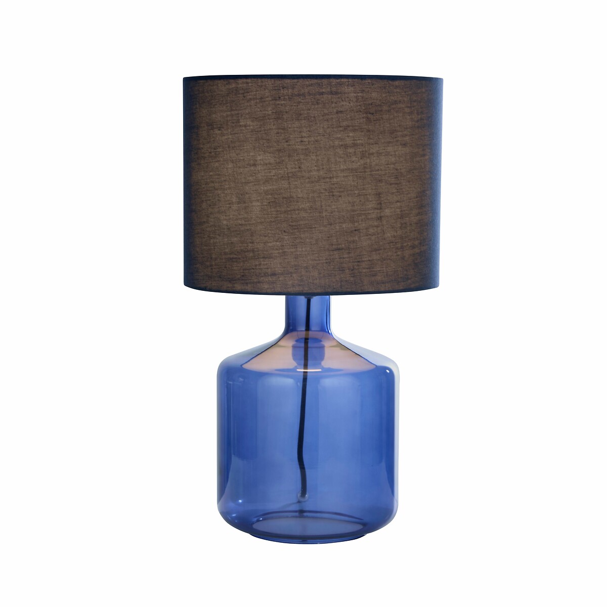 Tarbes Glass Table Lamp with Shade in Blue blue, SO'HOME