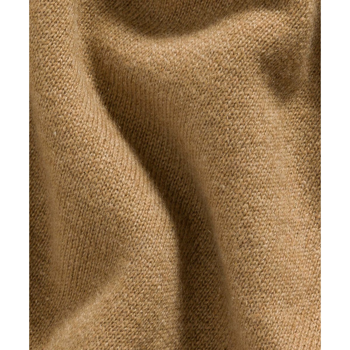 Pull col roulé en cachemire marron camel, RODIER