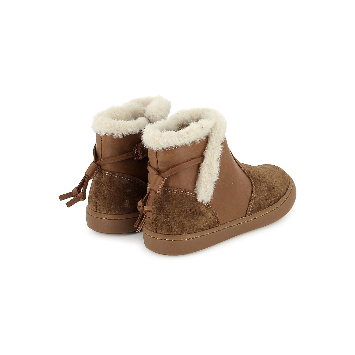 Botins forrados PLAY FUR SWEET camel, SHOO POM