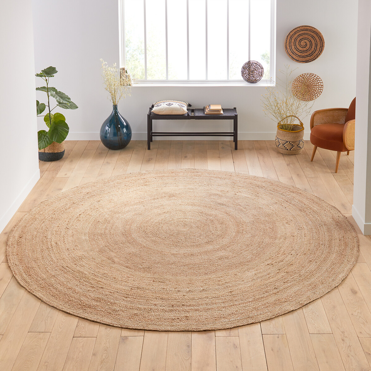 Tapis en jute Aftas beige naturel, LA REDOUTE INTERIEURS