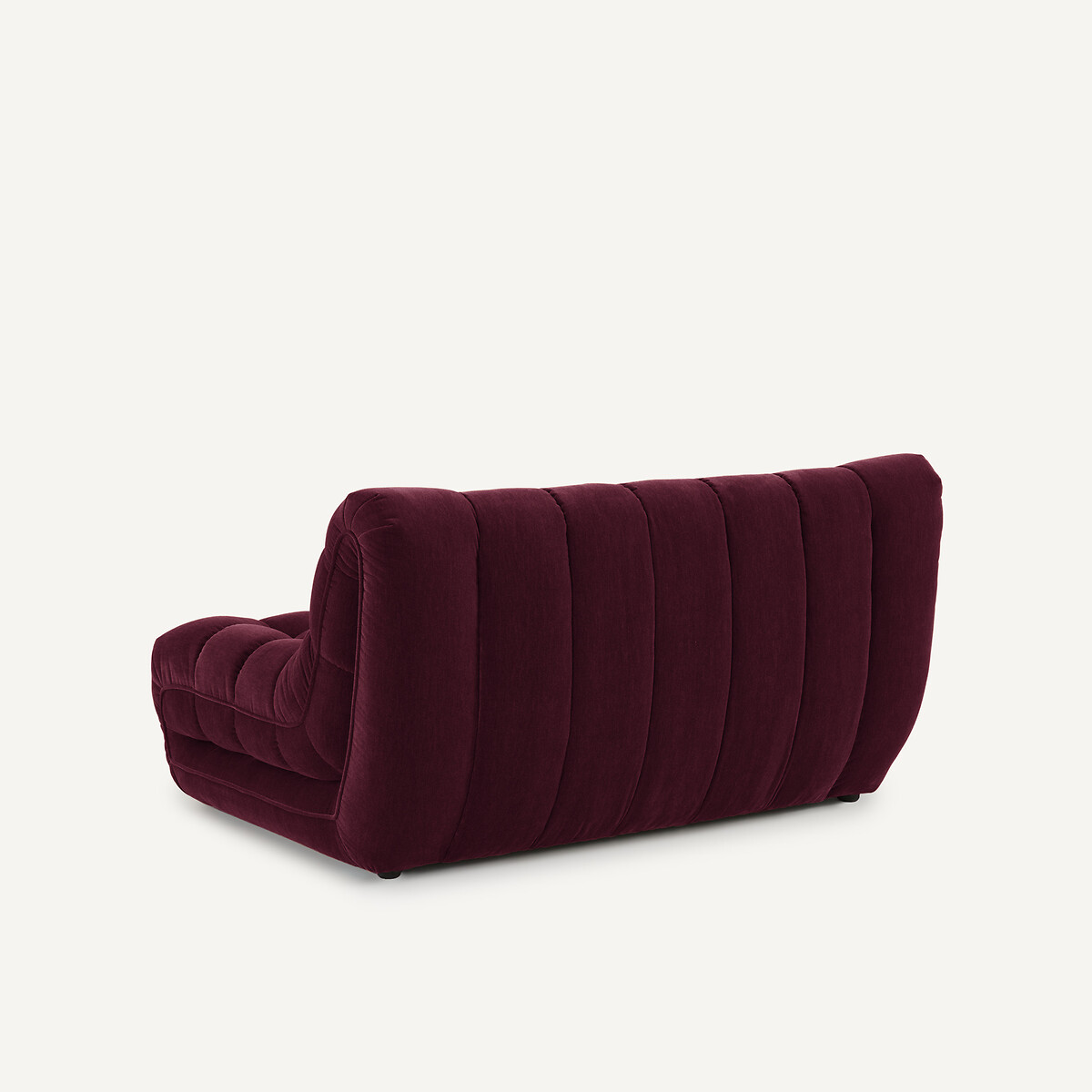 Divano modulare a 2 posti, imbottita, in velluto, Jud rosso bordeaux, AM.PM