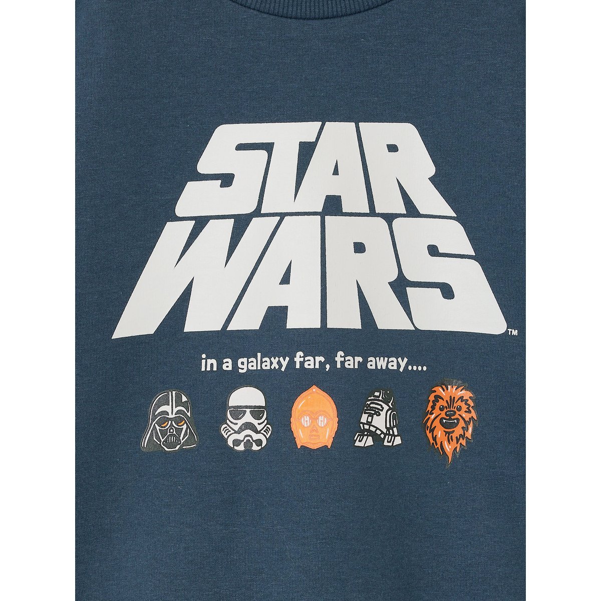 Sweat shirt Star Wars bleu nuit, VERTBAUDET