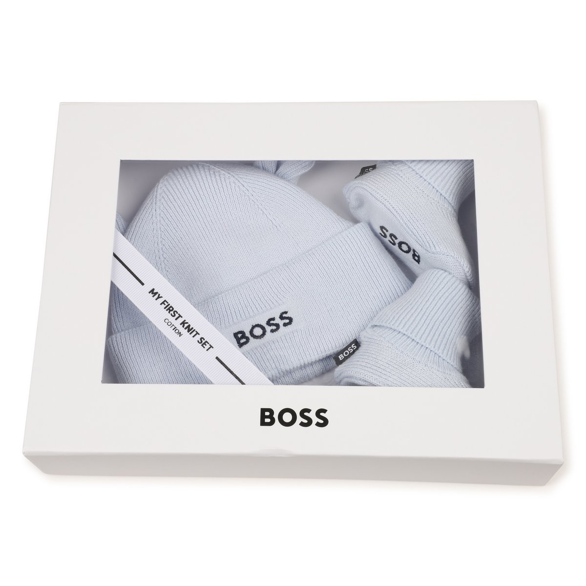 Ensemble bonnet et chaussons ciel, BOSS KIDSWEAR