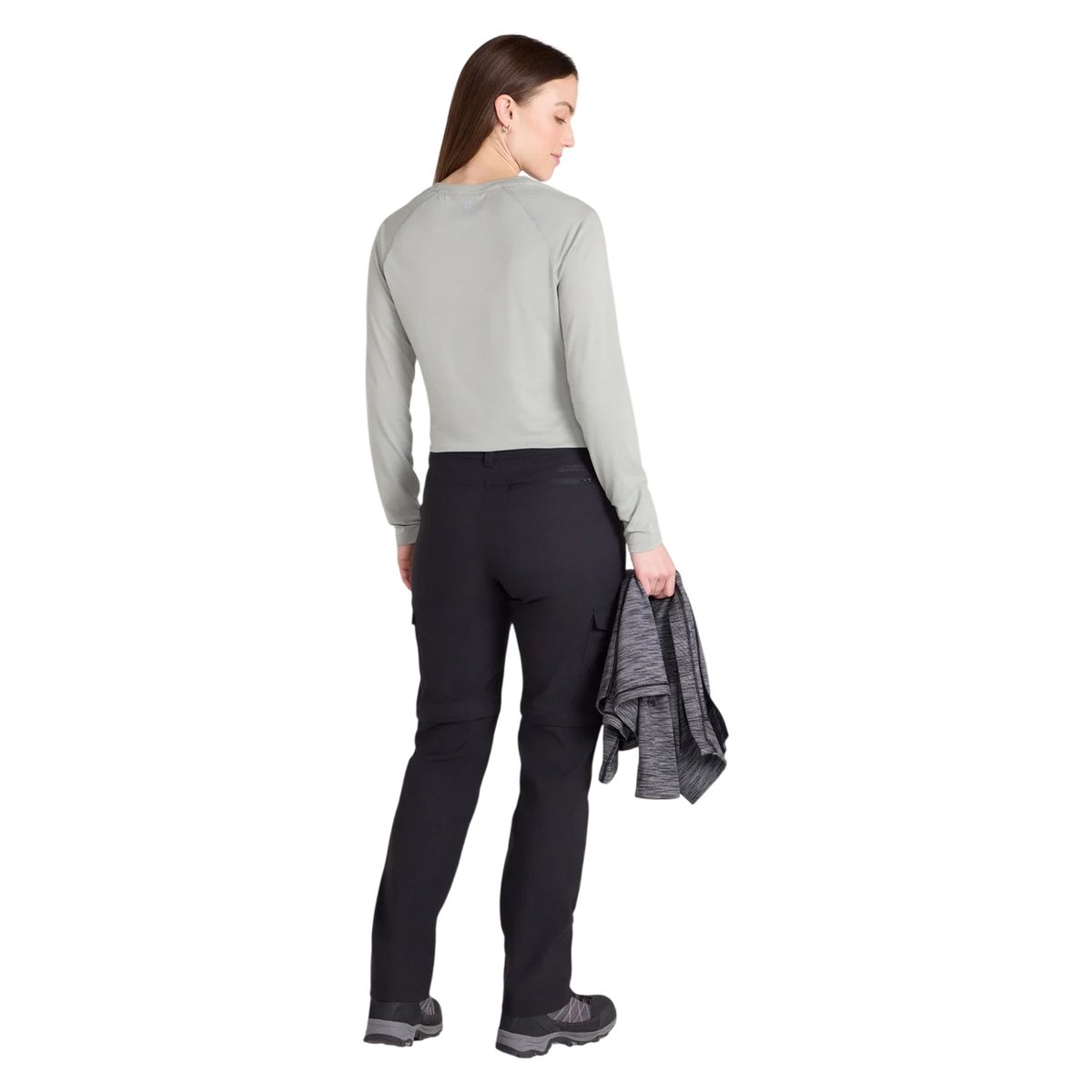 Pantalon uni 2-en-1 CONNISTON noir, MOUNTAIN WAREHOUSE