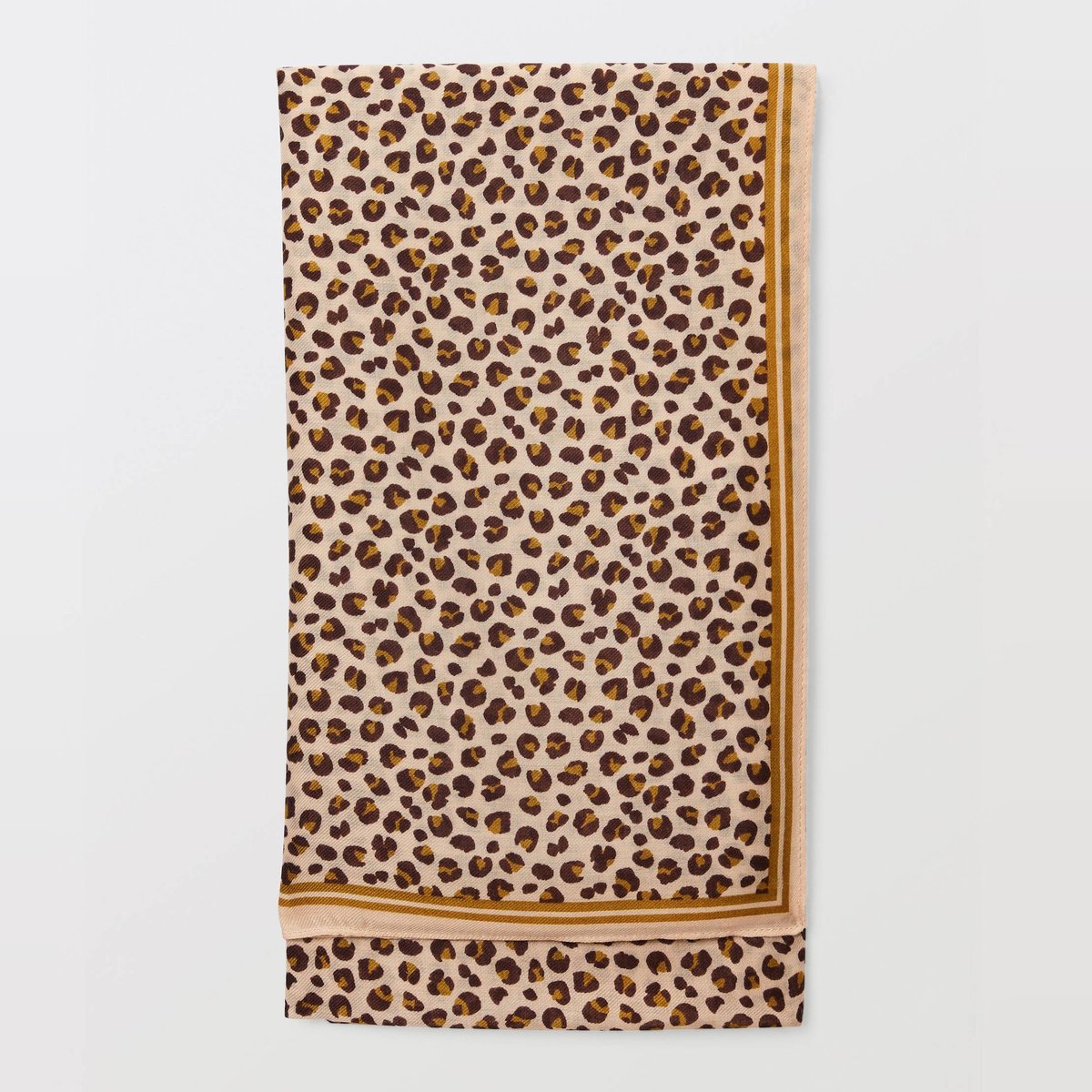Echarpe imprimée animalier, matière recyclée macadamia, MONOPRIX