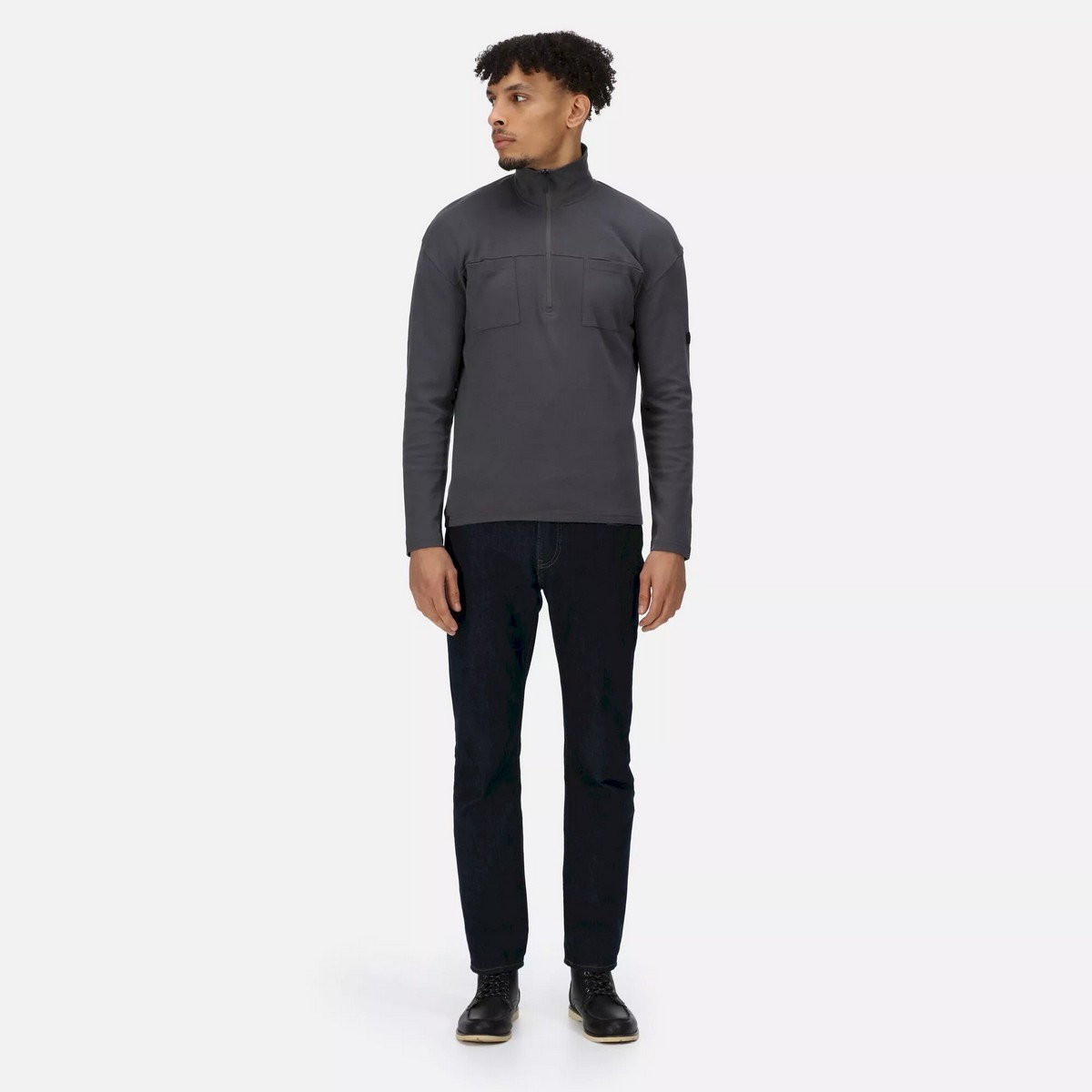 Haut polaire FERDO gris foncé, REGATTA
