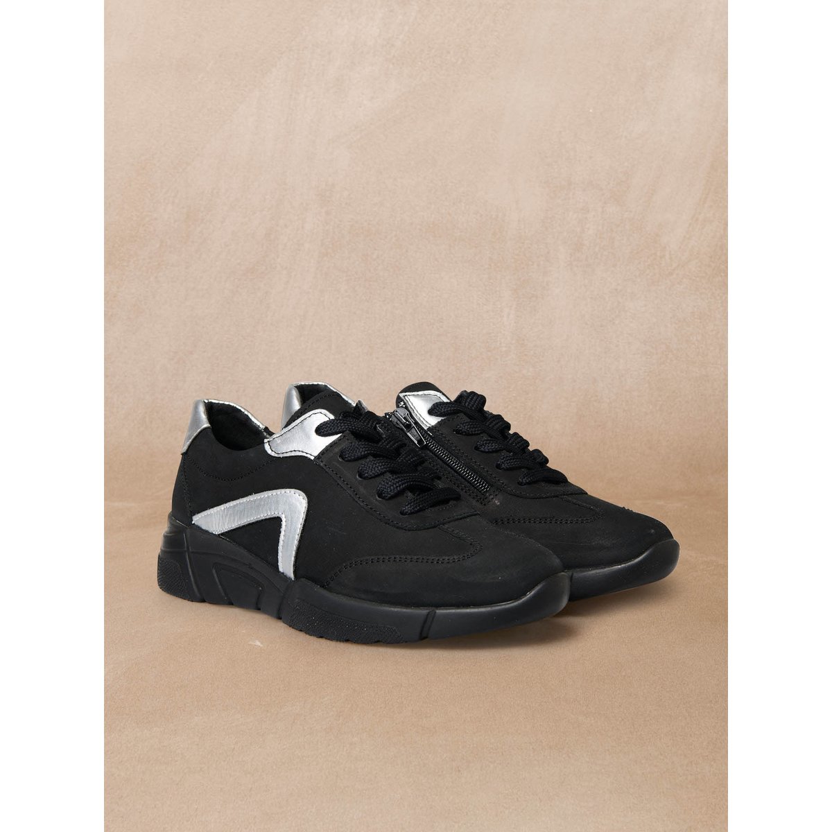 Derbies zippés noir, PEDICONFORT