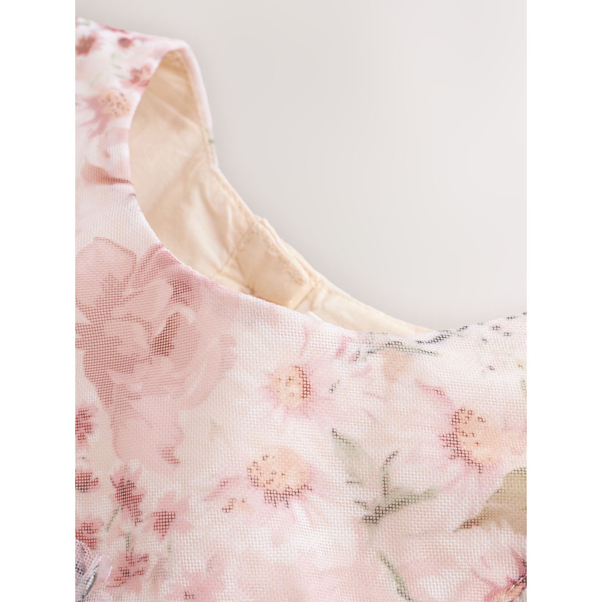 Robe en tulle bébé rose motif fleurs, NEXT