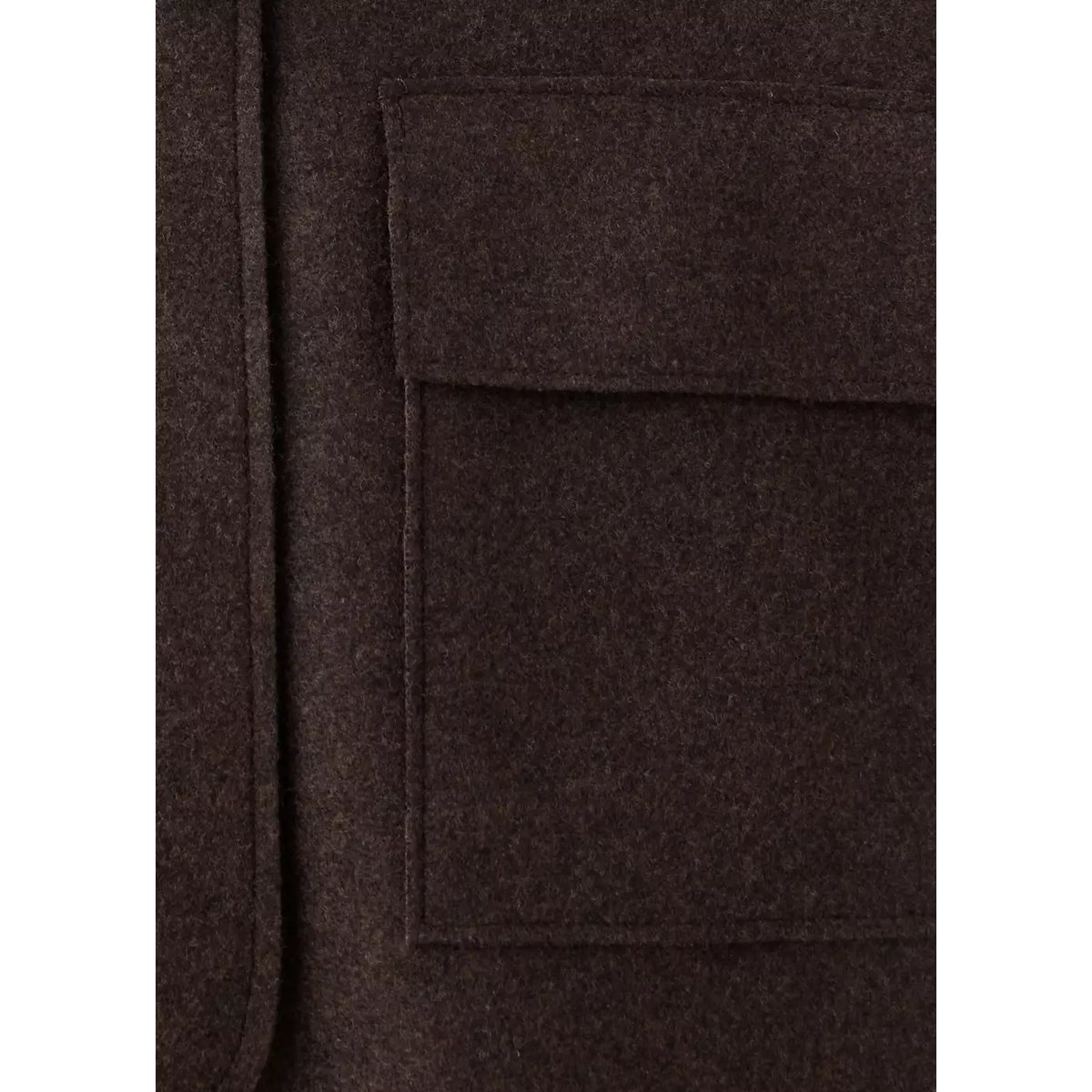 Manteau en drap avec boutons style duffle-coat chocolat, MANGO KIDS
