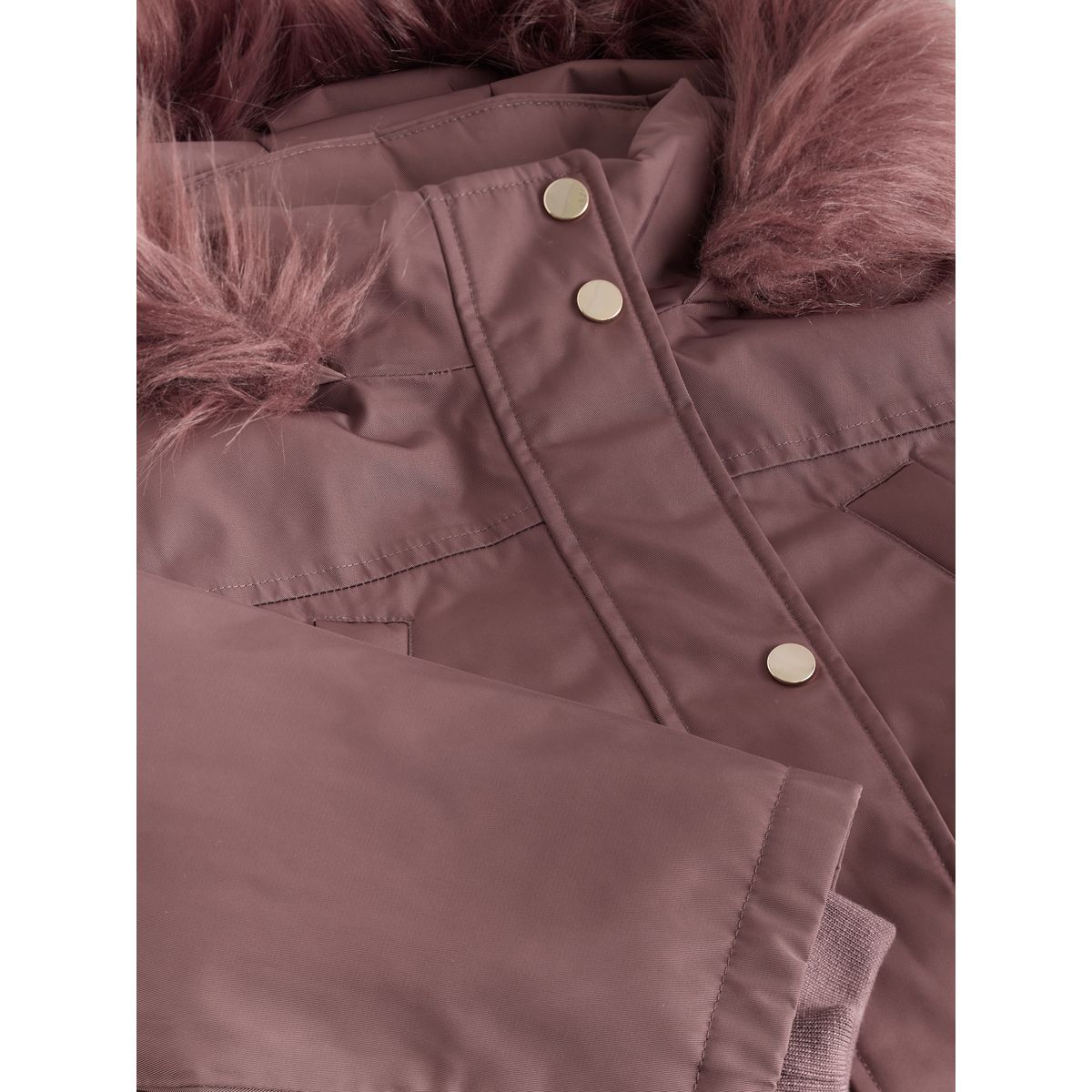 Parka imperméable matelassée avec capuche marron moka, NEXT