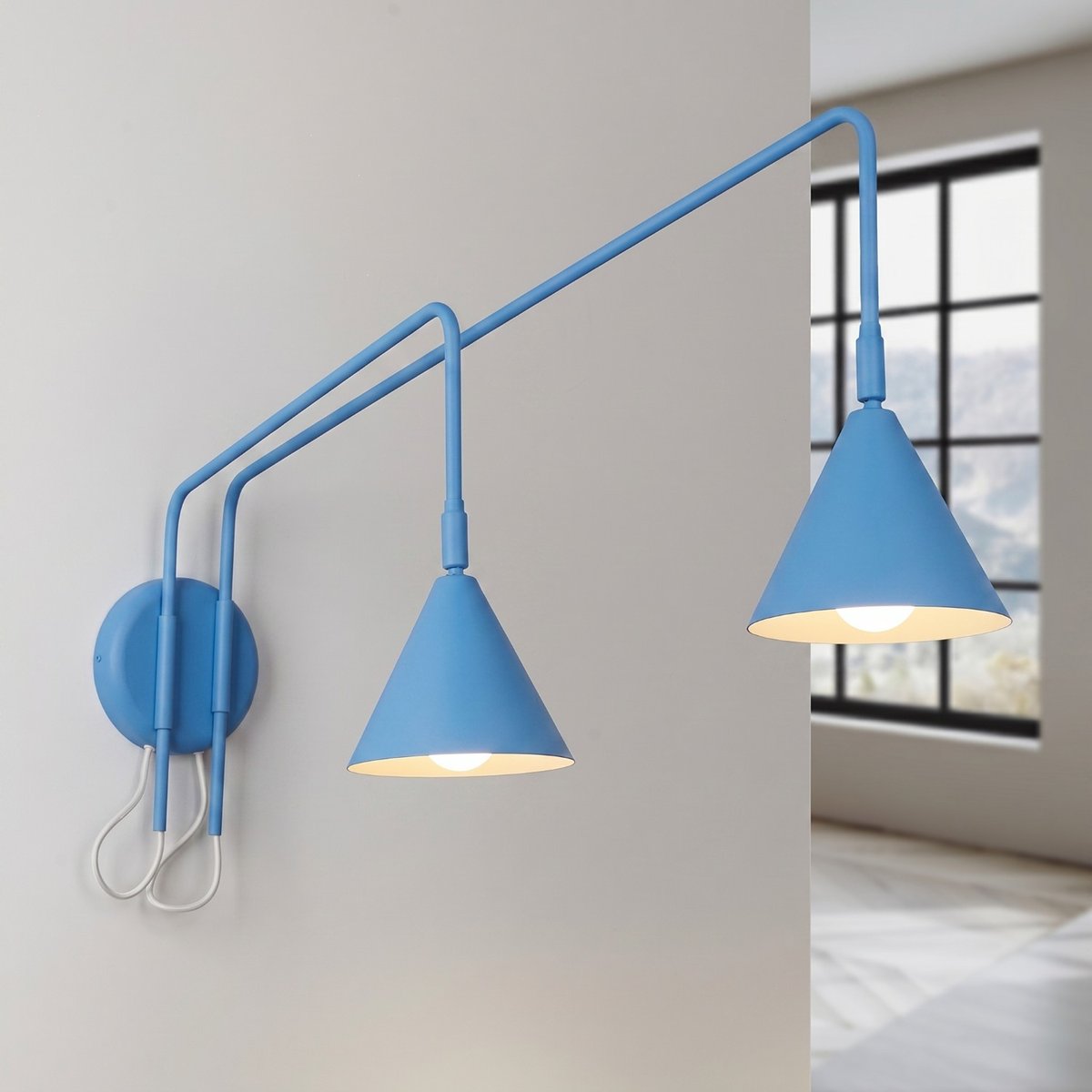 Applique murale Bleu E14 2 Nox bleu, EDEN