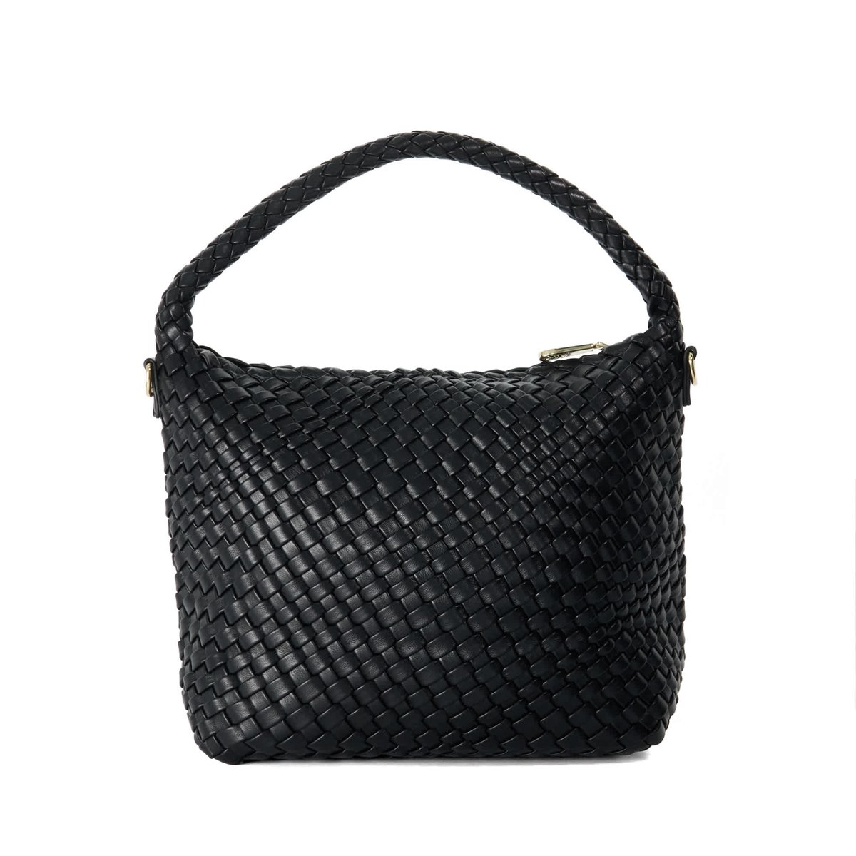 Sac à bandoulière tissé - DELIBERATE M black-plain synthetic, DUNE LONDON
