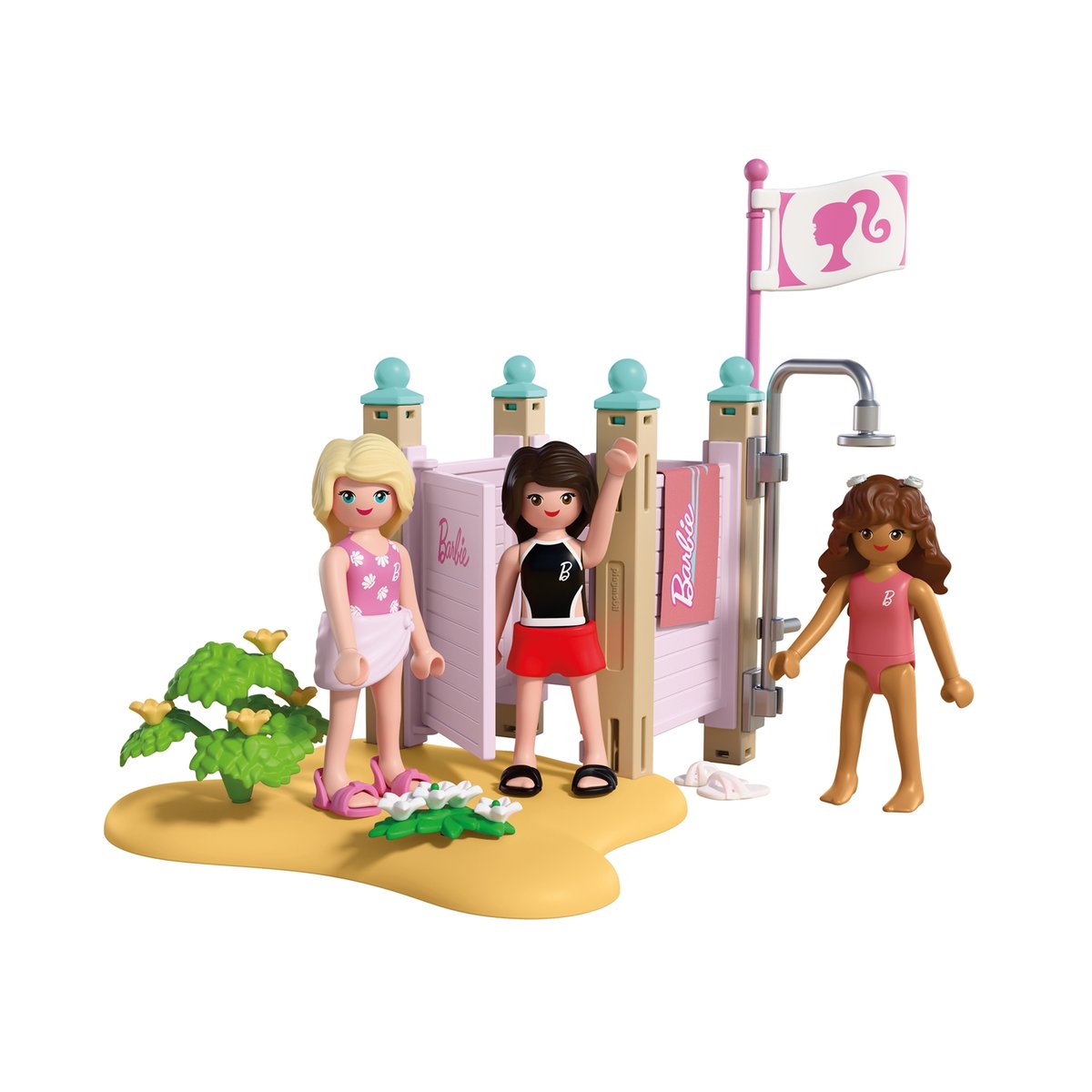 Cabine de plage multicolore, PLAYMOBIL