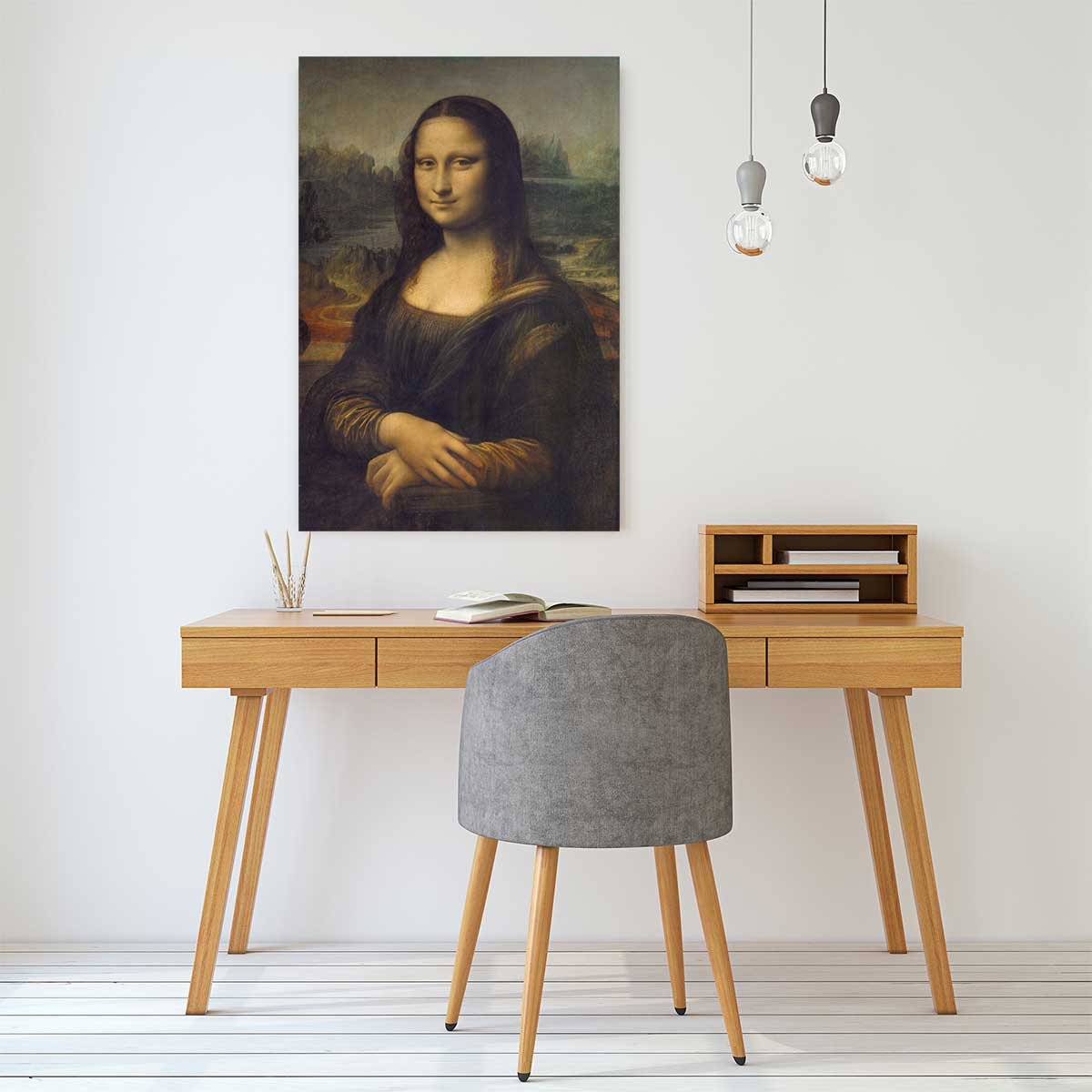 Tableau La joconde par Leonard De Vinci tableau alu dibond, HEXOA