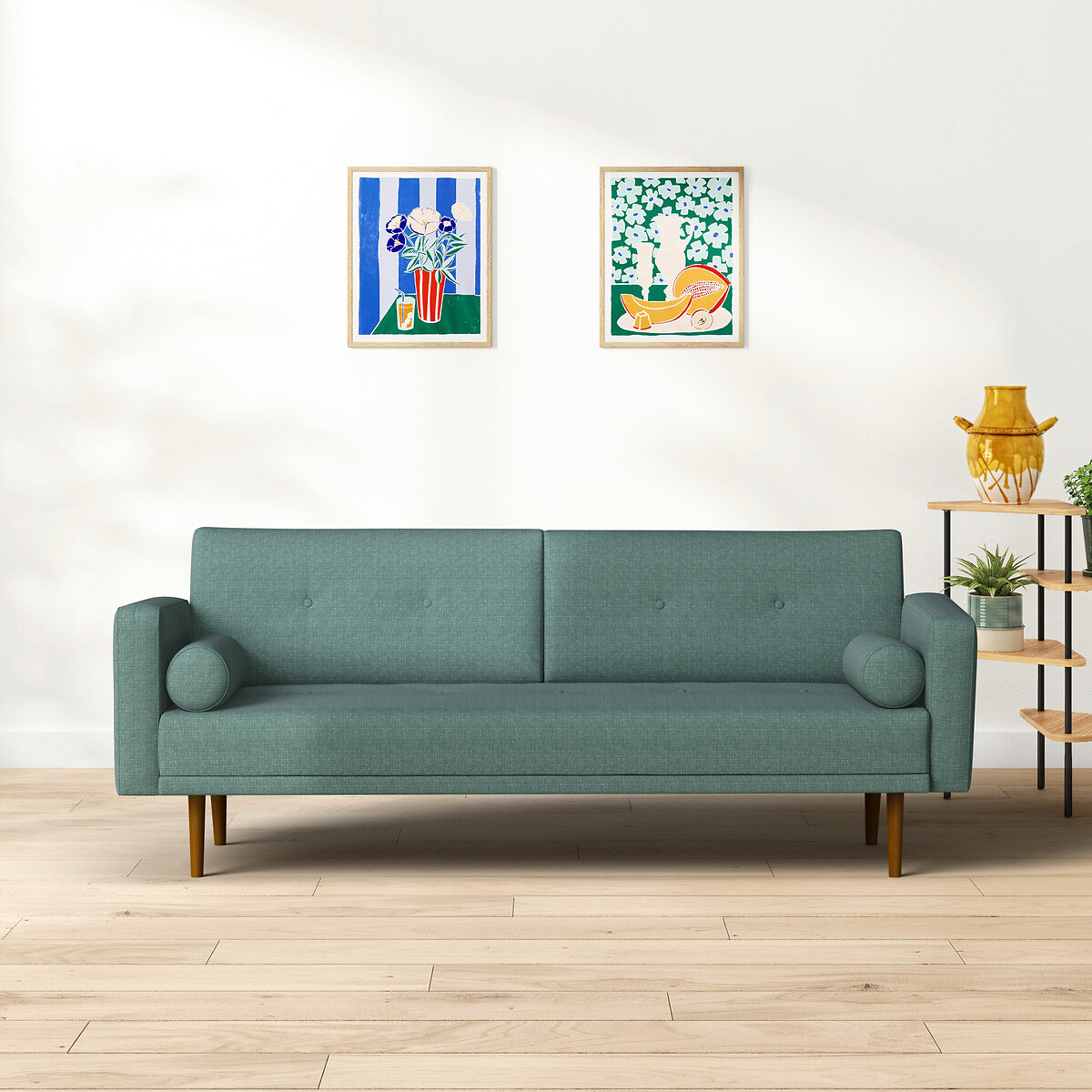 3-Sitzer-Schlafsofa Tuske petrol, LA REDOUTE INTERIEURS