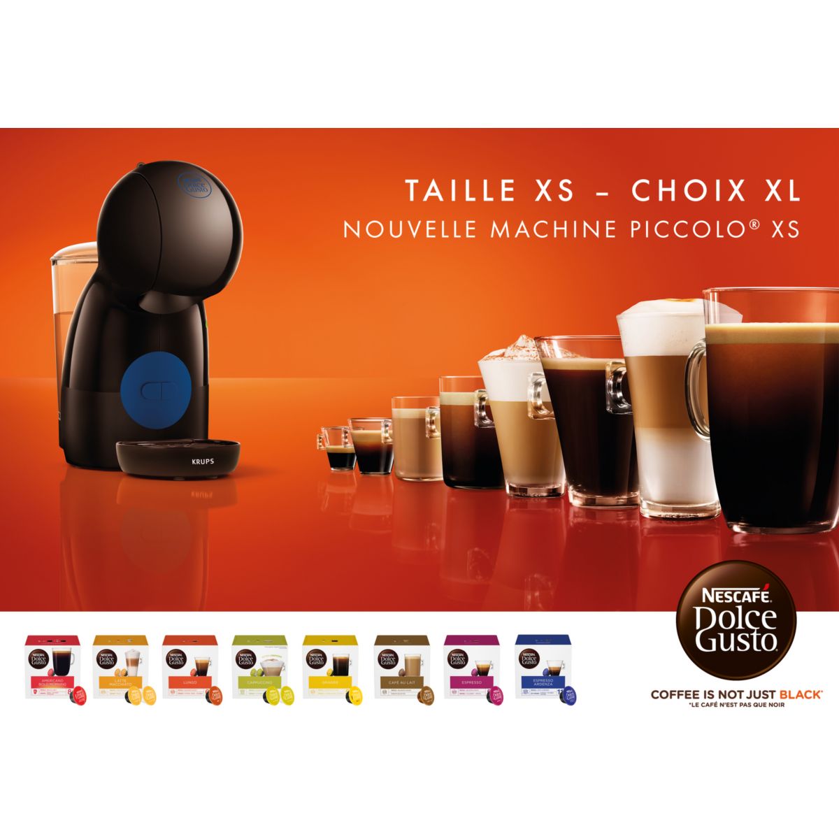 Dolce Gusto YY4395FD PICCOLO XS GRIS couleur unique, KRUPS