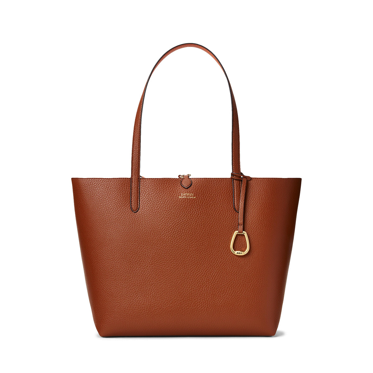Sac cabas réversible à grandes anses marron/orange, LAUREN RALPH LAUREN