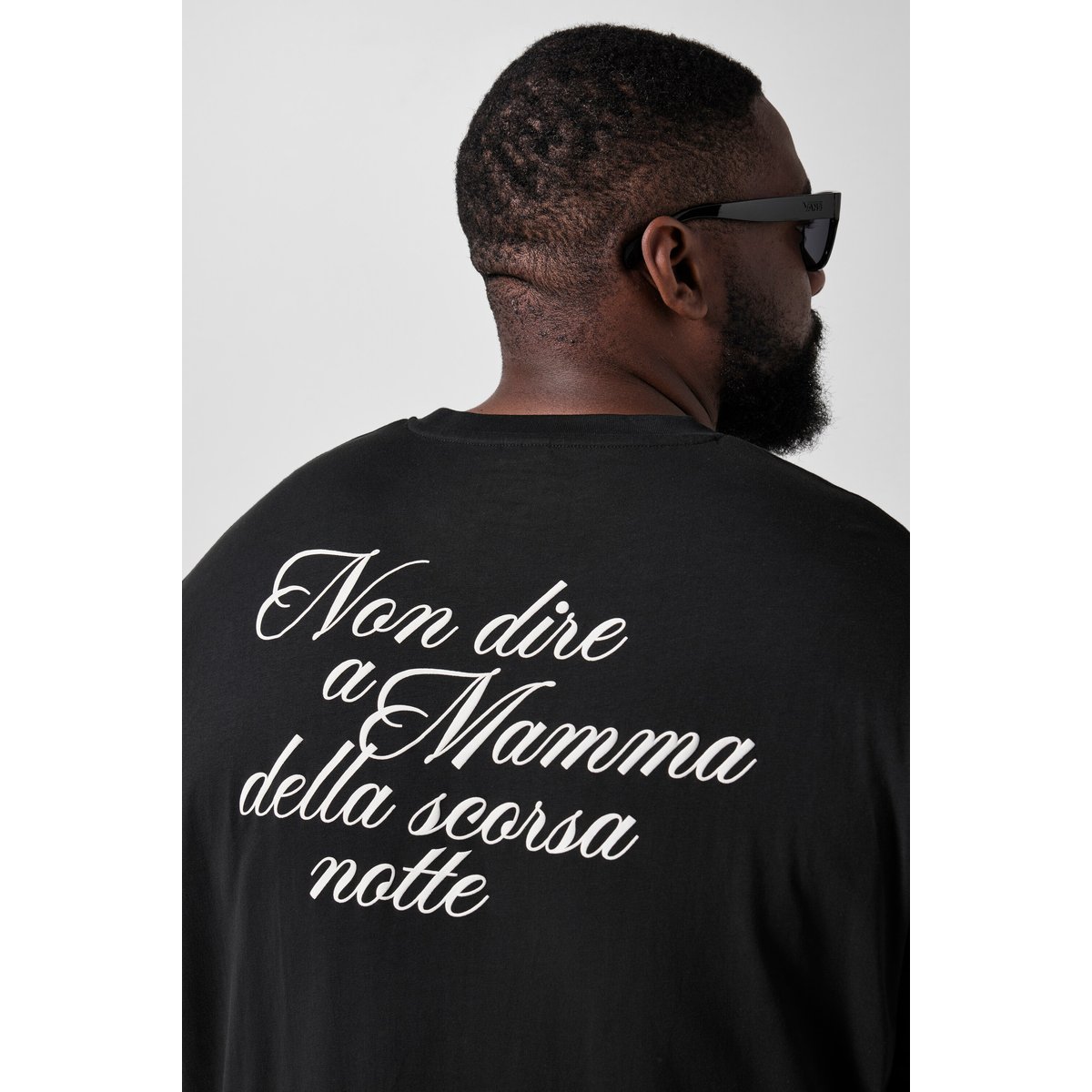 T-shirt à manches longues, coupe oversize noir, STHUGE