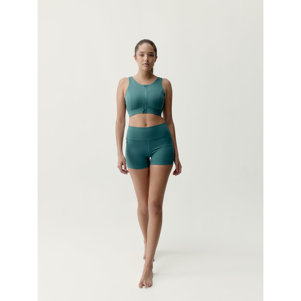 Short de sport femme Eider Avec poches bleu sarcelle, BORN
