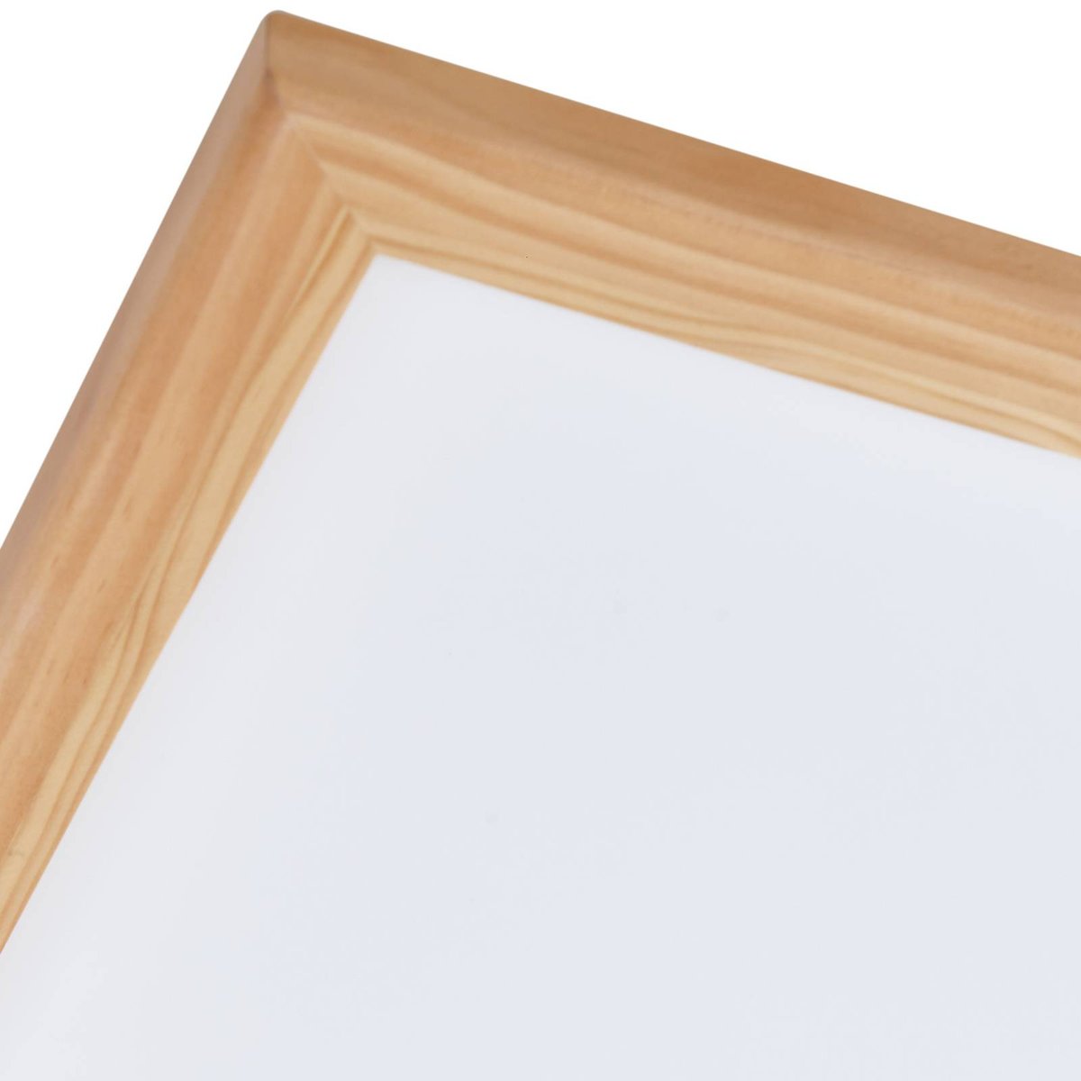 Plafonnier en bois traditionnelLED, Joren bois clair, blanc, LUCANDE