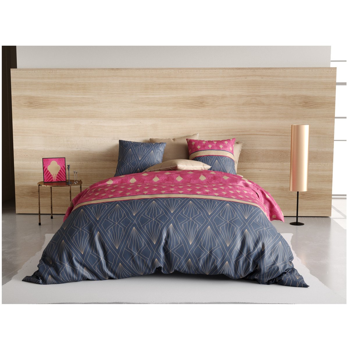 Parure de lit Collection Lilya gris, EDEN